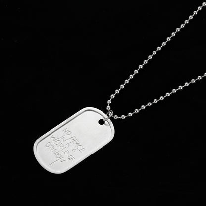No Peace Dog Tag
