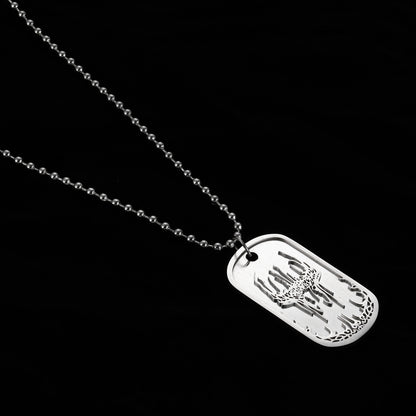 No Peace Dog Tag