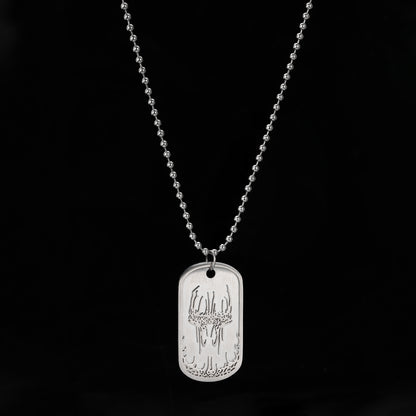 No Peace Dog Tag